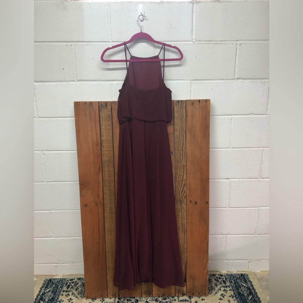 Bill Levkoff size 12 maroon bridesmaids dress - Picture 5 of 9